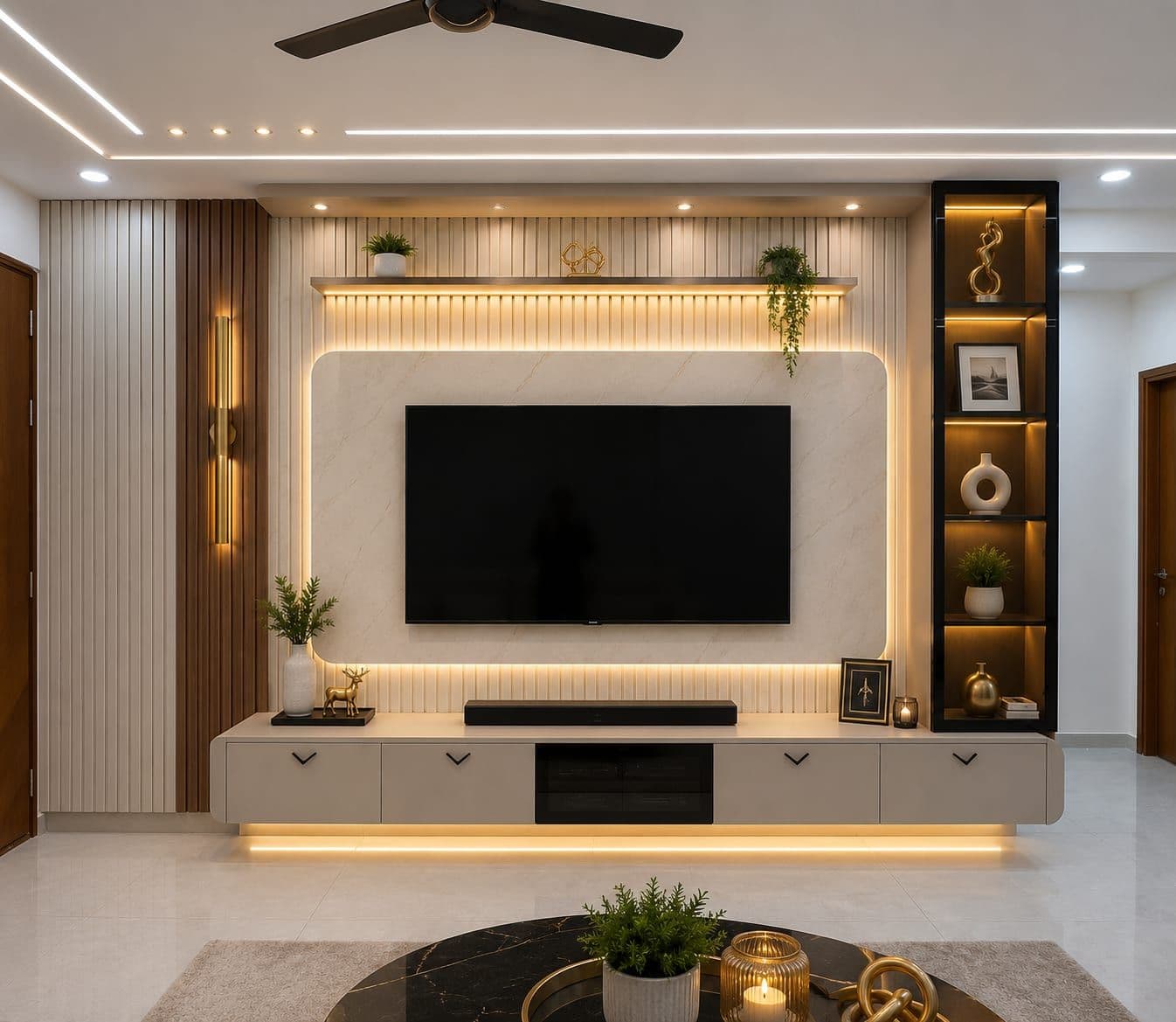 TV Units by V Dream Decor Interiors, Hyderabad — 13