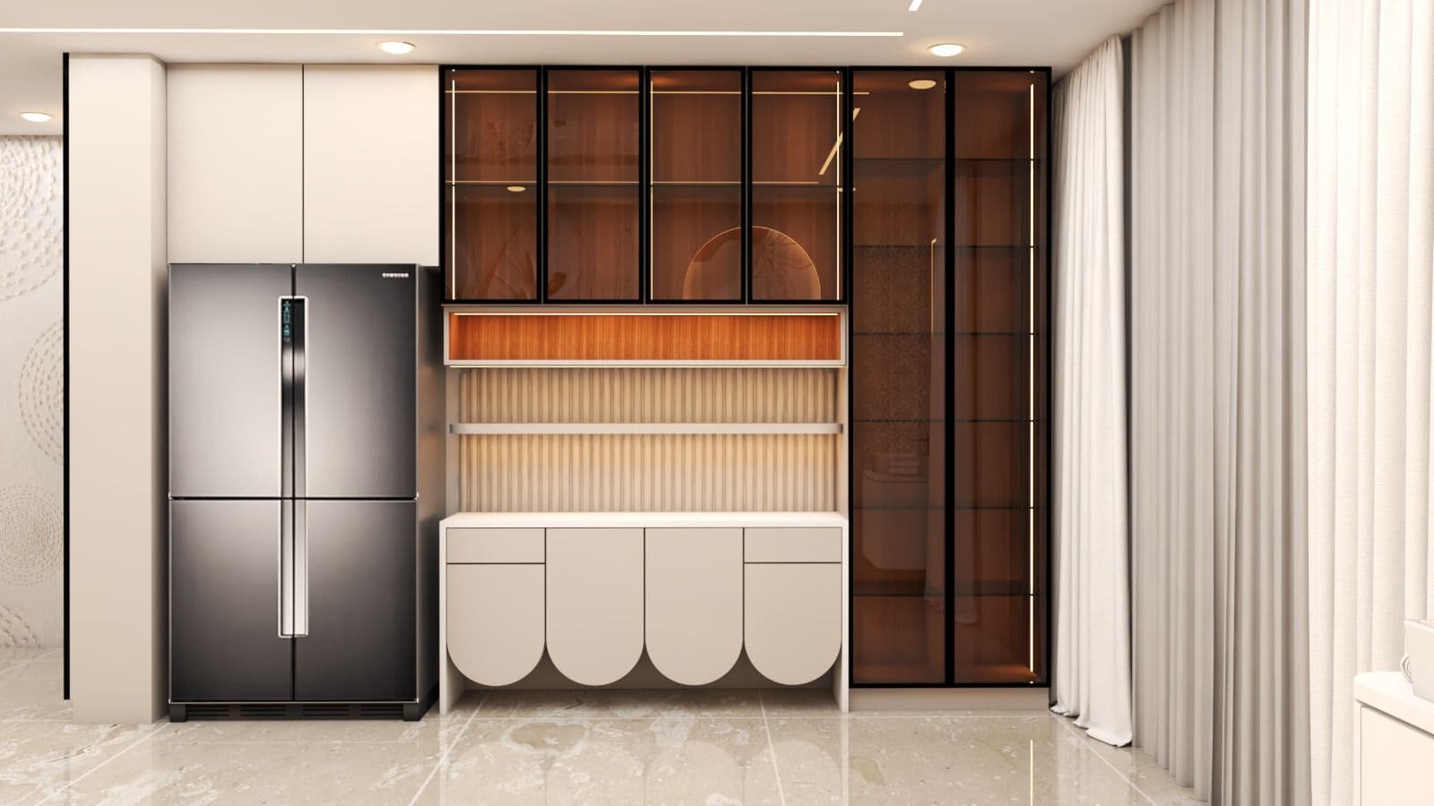 Crockery Units by V Dream Decor Interiors, Hyderabad — 1