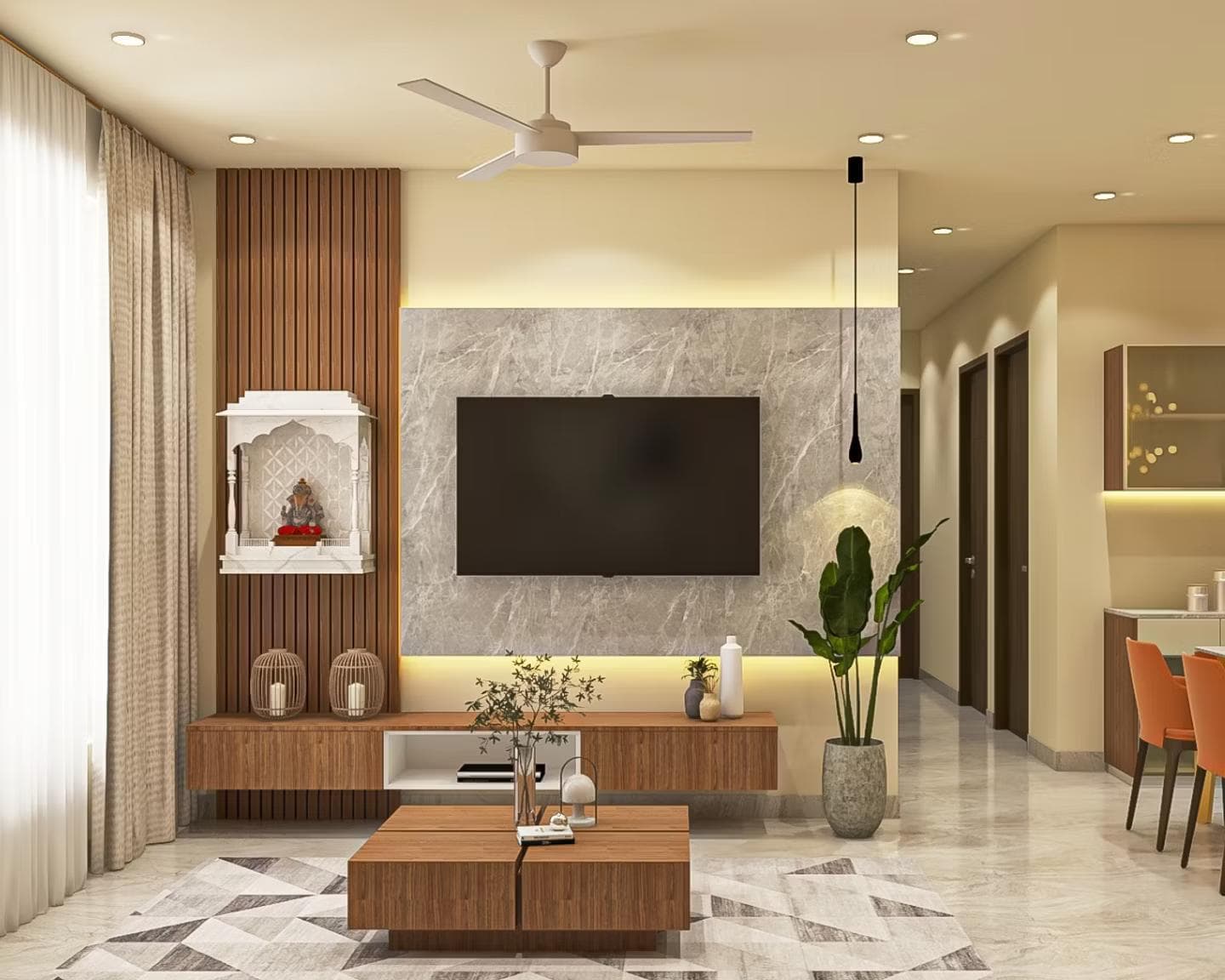 TV Units by V Dream Decor Interiors, Hyderabad — 7